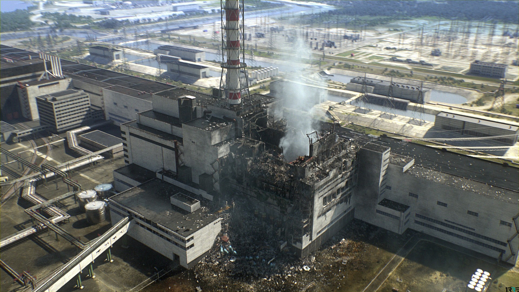 1 Вид разрушенного реактора Чернобыльской АЭС.jpeg